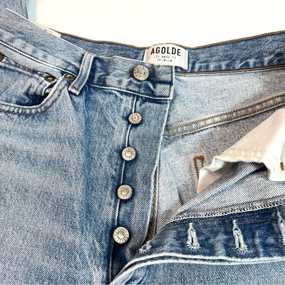 AGOLDE Riley High Rise Straight Crop Jeans Size 27 - Picture 13 of 15